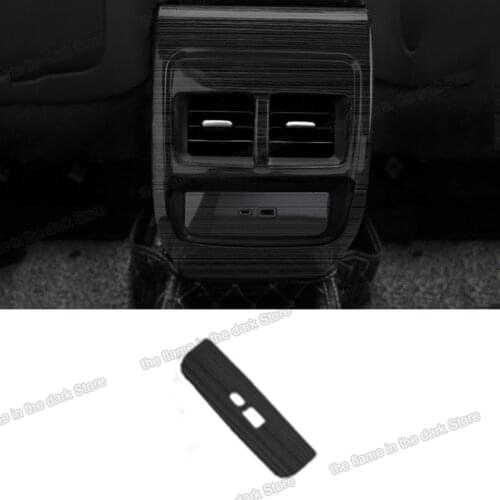 Lsrtw2017 Car Rear Armrest Usb Panel Cover Trim Decoration for Cadillac Xt4 2018 2019 2020 2021 Accessories Auto Decor Styling