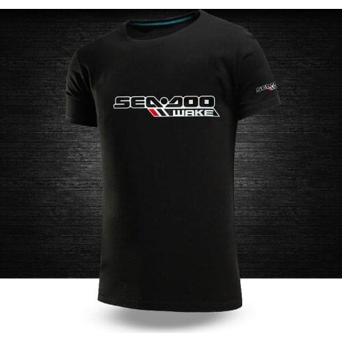 Mens Tshirts Big Size Male Sea Doo Seadoo Moto Tops Casual Fashion Short Sleeves 100%Cotton Unisex Round Neck Hip Hop Sport Te