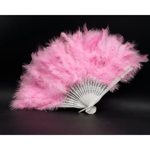 Soft Fluffy Lady Wedding Hand Fancy Dress Costume Dance Feather Fan Christmas Party Costume Props