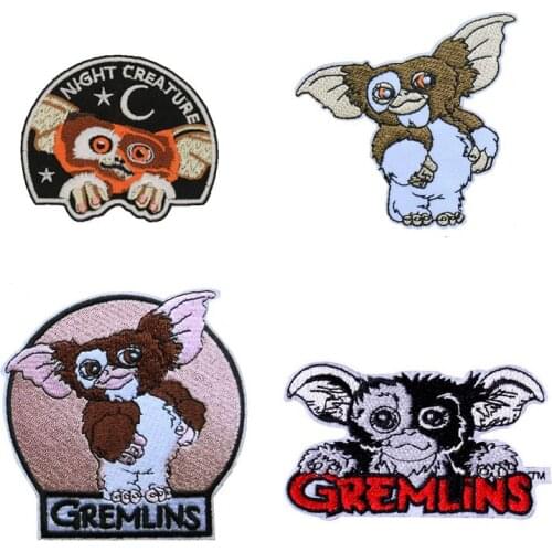 80 pcs Cartoon Little Monster Embroidered Iron On Patch, Classic Movie Character Kids Jacket DIY Clothing Accessories