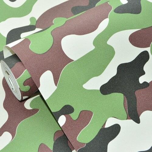 Beibehang Camouflage pattern army green wallpaper secret room hot pot restaurant club camouflage clothing pattern wallpaper