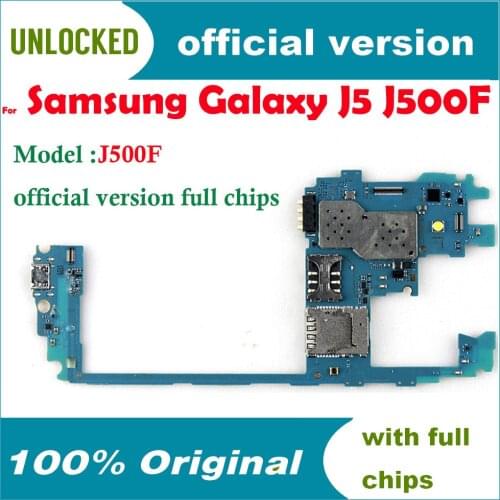 Full Working Used Original Board For Samsung Galaxy J5 2015 J500F Single / dual sim card Motherboard Logic Mother Board Plate