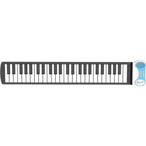 Hand Roll Piano 49-Key Flexible Roll-Up Educational Electronic Digital Music Piano Keyboard for Children Beginners Adult