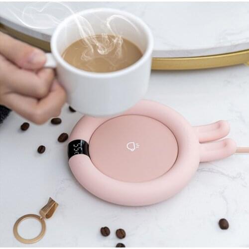 Cup Warmer Smart Touch Heating Coasters Adjustment 3 Gears Use for Office/Home to Warm Coffee Tea Milk