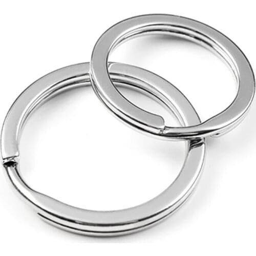 Z01 Outdoor Portable Gadget Stainless Steel Key Ring 32mm Flat Ring Hanger Keychain Accessories EDC Gadget