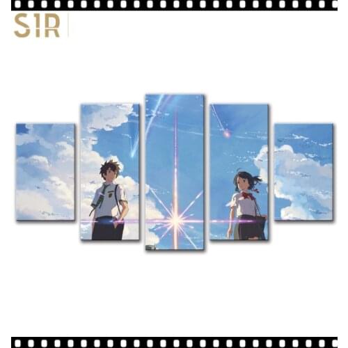 Your Name Decorations for The Five - Part Anime HD Poster Living Room Decoration Room Decor Japan High Popularity Anime posters