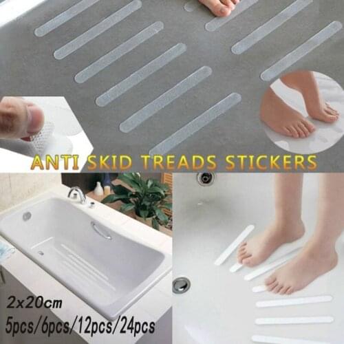 Transparent bath tub non-slip strip is waterproof and non-marked sticker