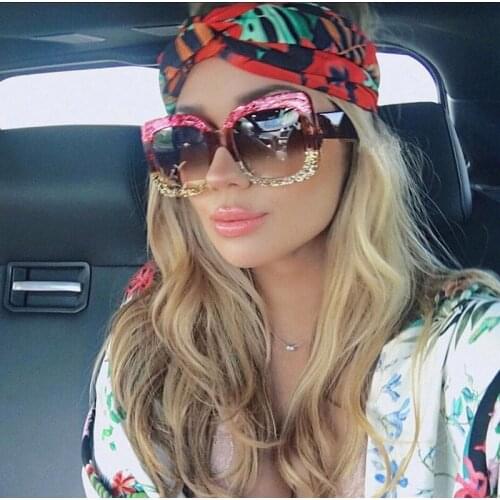 Luxury Brand Designer Square Sunglasses Shades For Women Vintage Womens Sun Glasses Cool Retro 2021 Trends Sunglasses Female gg