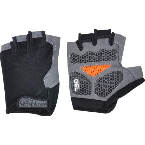 Silicone Cycling Anti-slip Anti-sweat Men Women Half Finger Gloves Breathable Anti-shock Sports Gloves Bike Bicycle Glove D30