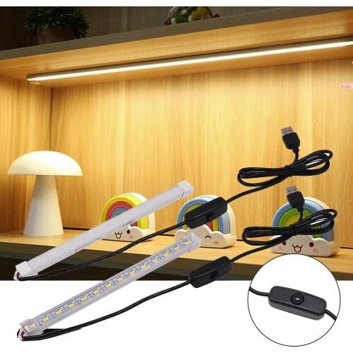 DC 5V 5630 LED Bar Light USB Powered Rigid Strip Hard Bar Light Recharge Tube Lamp With Milky white Cover Natural White / White
