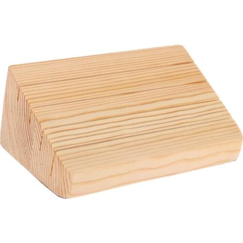 Trapezoid Wooden Playing Card Holder Hand Free Playing Card Organizer Base Pocker Cards Accessories