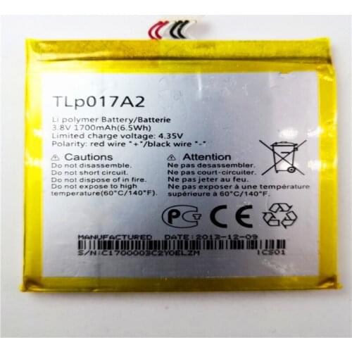 High Quality TLp017A2 Battery For Alcatel Onetouch Idol 2 Mini L OT 6016A 6016D 6016X 6014X Battery 1700mAh With Tools