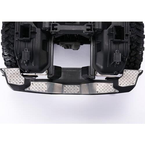 Stainless Steel Front Rear Bumper Protective Anti-slip Board Anti-skid Plate for 1/10 TRX-4 T4 Ford Bronco RC Modification Kits
