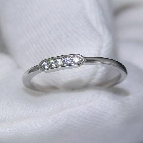 Women Ring Couple Wedding Rings Designed for Women Silver Plated Cubic Zirconia Rings Fashion Simplicity Glamour Jewelry