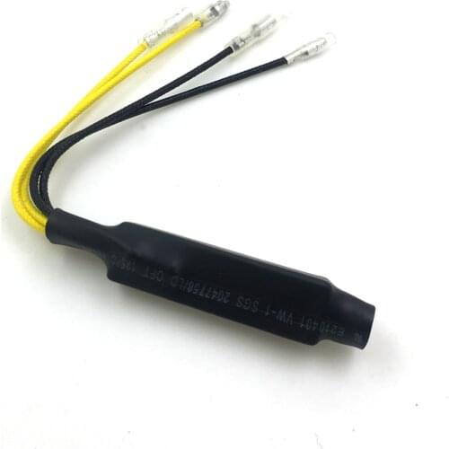 4pcs 12v Motorcycle LED Signal Turn Signal lights Decoder Single Resistance Decoder Heat Resistant Line Fixes Flash and No Flash
