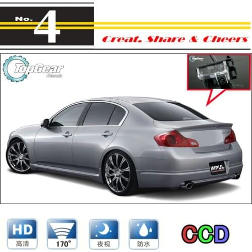 Car Camera For Nissan Skyline V36 2006~2014 High Quality Rear View Back Up Camera For PAL / NTSC to Use + RCA