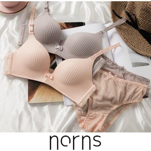Norns Romantic Temptation Women Slim Bra And Panties Set Women Sexy Push Up Bra Comfort Breathable Backless Bralette