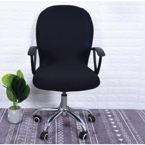 Swivel Seat Cover Elastic Computer Office Chair Cover Washable Removable Chair Cover Stretch Rotating Lift Spandex Polyester