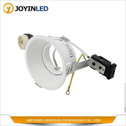 Free Shipping Round Square Spotlights Lamp Frame Fixture Holders Adjustable Cutout 85mm MR16 GU10 Bulb Trims Fitting