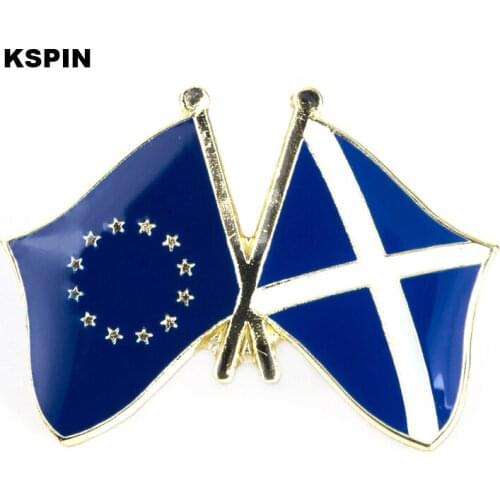 European Union Scotland Friendship Flag Badge Flag pin 100pcs a lot XY0045