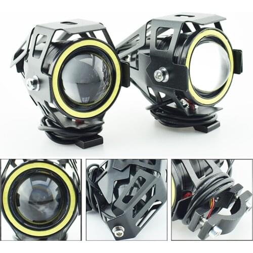 Motorcycle Headlight 12v 125w LED fog lamp Moto headlamp car auxiliary work lights motorbike spotlights waterproof head lamp