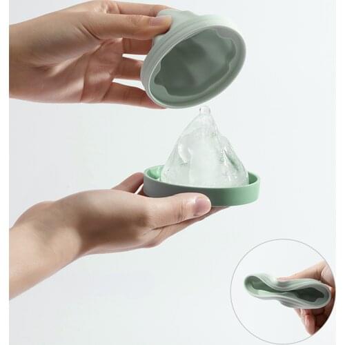 Snow Mountain Ice Cube Mold Easy To Demold Food Grade Silicone Ice Cube DIY Mold 6 Cm Diameter Snow Mountain Ice Tray