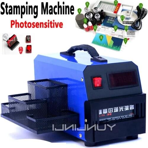 Photosensitive Stamping Machine Digital Exposure Flash Lamps Small Stamp Machine For Business Seals Making Seal XT-J3