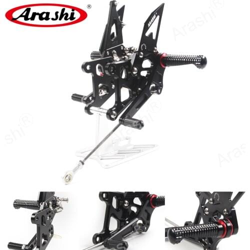 Arashi CBR250R CNC Adjustable Footrest Rearset For HONDA CBR 250R 2011 - 2015 Rider Rear Sets Footrest Foot Rest 2013 Aluminmum