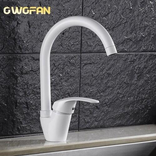 Kitchen Faucets Single Lever Faucet 360 Rotate Deck Mounted Kitchen Faucet Torneira Single Holder Single Hole Mixers N22-123