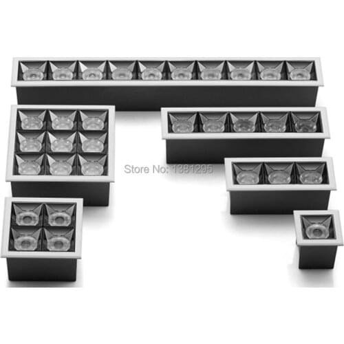 Linear Laser Blade LED downlight CREE COB Mini Spot LED Recessed Ceiling down light Square 4W 12W 15W 20W 36W 40W 220V Spot Lamp