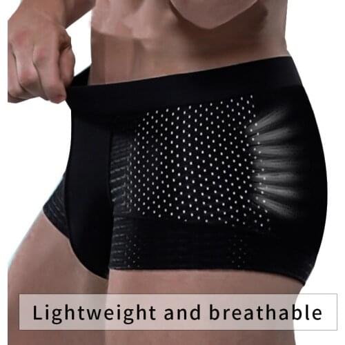 Mens Boxer Sports Pants Intimate Comfortable Underwear Fitness Running Workout Shorts Men Fitness Pants Large Size XL-3XL