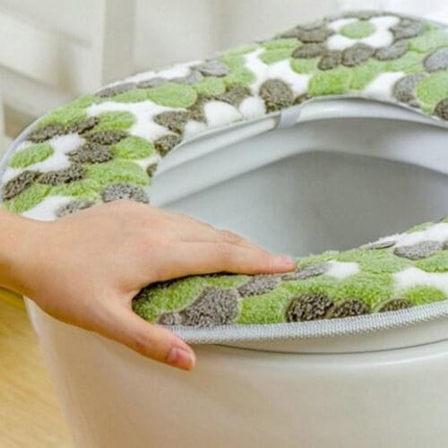 Soft Bathroom Toilet Seat Closestool Washable Warmer Mat Pad Cushion heated toilet seat
