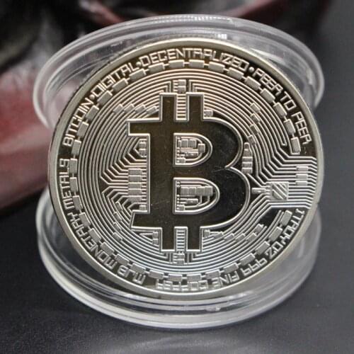 New 2021 Creative Souvenir Bitcoin Coin Gold Plated Collectible Gifts Bit Coin Art Collection Physical Gold Commemorative Coins