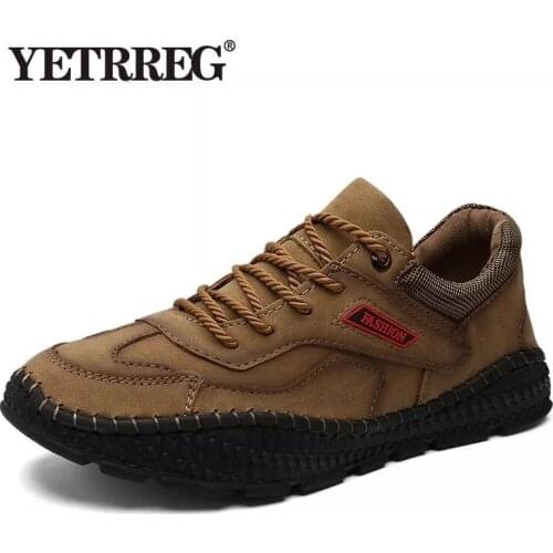 New Breathable Mens Shoes Outdoor Loafers Flat Moccasins Fashion Mens Driving Shoes Comfortable Leather Casual Shoes Size 48