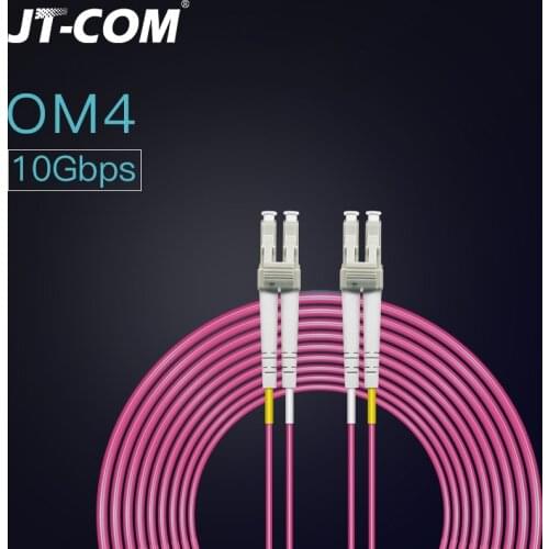 OM4 40Gbps 100G Fiber Optic Patch Cord LC-LC 1m 2m 3m 5m 10m 15m 50/125 2mm 2 core Multimode Duplex Fibra optic patch Cable
