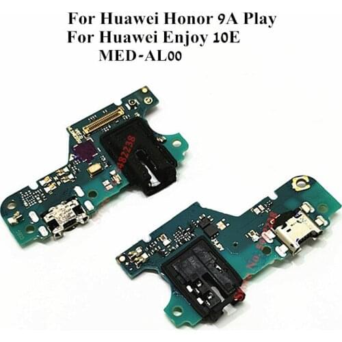 Original Charger Plug For Huawei Honor 9A Play Enjoy 10E MED-AL00 USB Charging Port Dock Flex Cable + Microphone Headphone Jack
