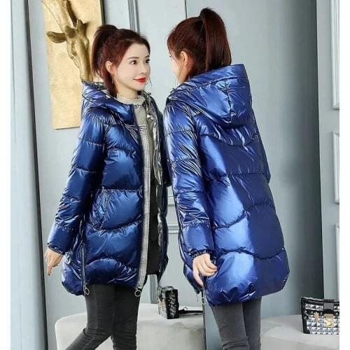 Womens Parka 2021 Winter Women Jacket Mid Long Down Cotton Padded Female Coat High Quality Warm Outwear Manteau Femme HlverR1318