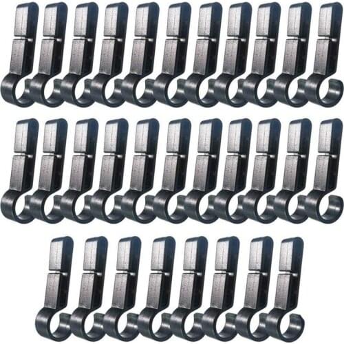 Helmet Clips for Head Light Lamp Hard Hat Light Clips,Hardhat Accessory,Easily Mount Hook for Helmet,Cap Strap 100 Pcs