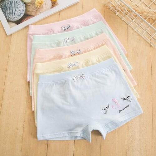 Hot sales Girl underwear Free shipping new arrived kids character boxer short children panties 5pcs/lot 1-8year students