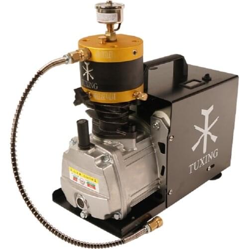 TUXING TXES012 4500Psi 300Bar PCP High Pressure Compressor Set Pressure Electric Compressor for Pneumatic Rifle Gun Air Tank