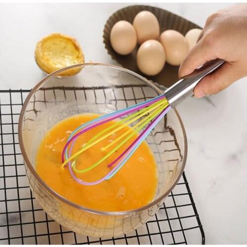 3pcs/set Egg Beaters 8/10/12 Inches Manual Stainless Steel Handle Cream Whisks Egg Mixing Tools Kitchen Baking Supplies