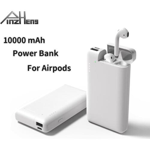 PINZHENG 10000mAh Power Bank For Airpods Portable Charger External Battery Powerbank USB Power Bank For iPhone Xiaomi Powerbank