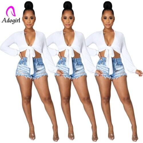 Distressed Tassel Women Skinny Jeans High Waist Ripped Hole Skinny Denim Shorts 2021 Summer New Club Party Biker Shorts Outfits