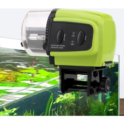 1 Pcs Automatic Fish Timer Feeder Portable Fish Feeder Tools Food Feeding Digital Display Home Aquarium Plastic