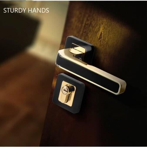 1pcs high quality home interior room locks fine zinc alloy door locks interior bedroom mute door locks left and right