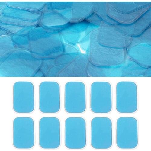 10pcs Replecament Gel Stickers Patch Pads Silicone Hydrogel Mat for Wireless Smart Abdominal Muscles Training Body Massager