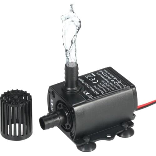 DC12V 5W Ultra-quiet Brushless Water Pump Waterproof Mini Submersible Fountain Aquarium Water Pump Circulating 280L/H Lift 300cm