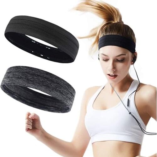 2 Pieces Of Womens And Mens Sports Headbands Fitness Yoga Headbands Non-slip Lightweight Sweat-absorbent Elastic Headbands