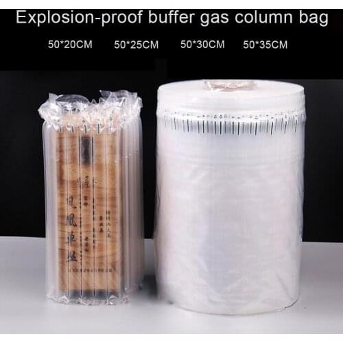 50M Inflatable Air Column Wrap Cushion Sleeve Travel Glass Wine Bottle Protector Bag Shockproof Bubble Air Explosionproof Buffer