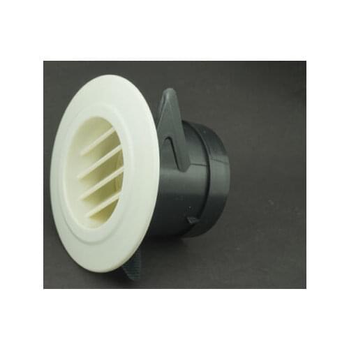 70mm Mount Dia ABS Plastic Air Vent Outlet Grille Wall Round Ventilation Cover